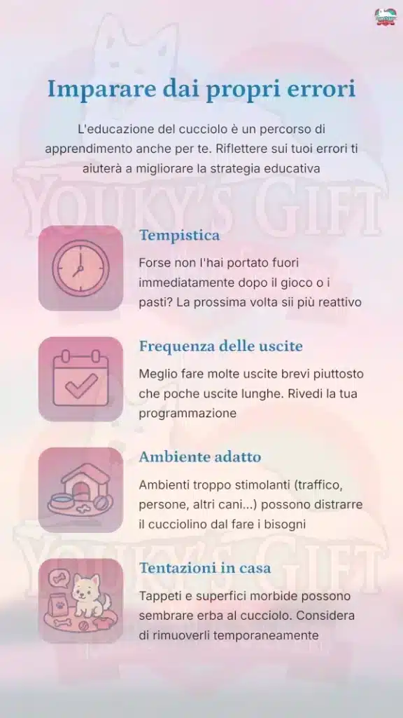 17 bisogni fuori casa Imparare dai propri errori